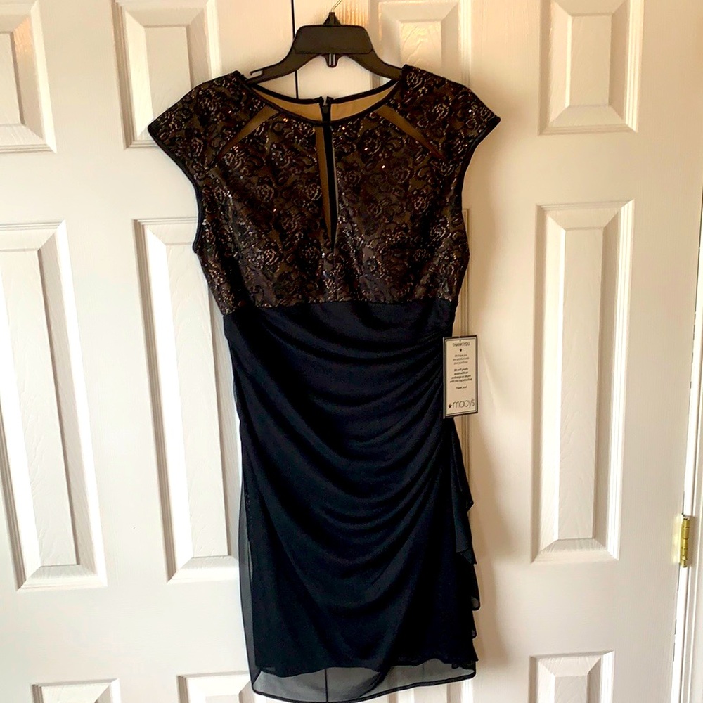 Beautiful Black Cocktail Dress with Lace